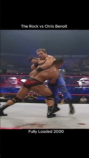 The Rock vs Chris Benoit Fully Loaded 2000 #wwewrestler #wwe
