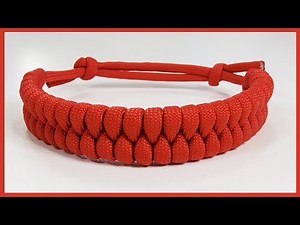 Rastaclat Style Fishtail Braid Paracord Bracelet With Sliding Knot Closure