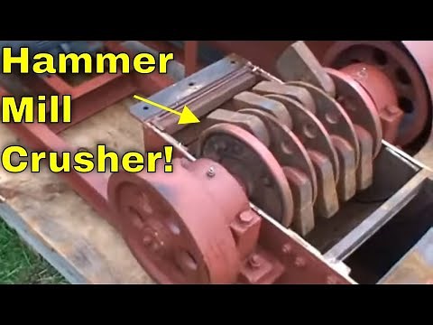 Hammer Mill Rock Crusher: Gold Mining/Ore Grinding, Glass/Concrete Recycling, E-Waste Recycling