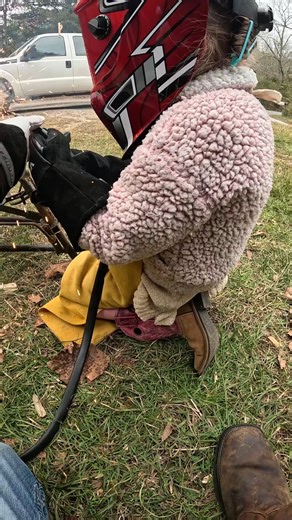 2K views · 182 reactions | ###teachgirlsrealstuff ✅welding❤️ doing a few practice welds on the d | Teach Girls | Facebook