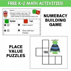 🤦🏻‍♀️ Are you at your wits end finding meaningful math tasks for your K-2 students? Download these SEVEN FREE K-2 math tasks now and use them in your classroom tomorrow! | Math Coach's Corner