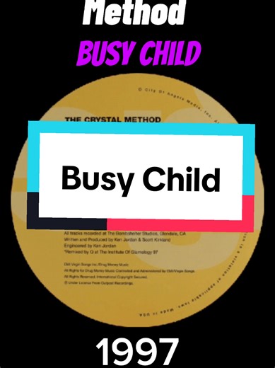 - The Crystal Method - Busy Child - 1997 #fyp #90sthrowback #oldskoolmusic #oldskooltunes #1997