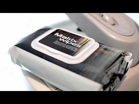 MATRIX WIPES - How to clean an ultrasound probe using Matrix Wipes