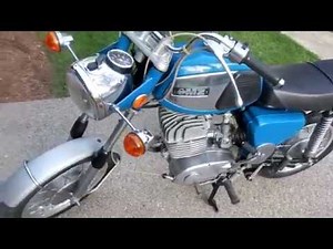 1974 MZ TS 250 Start and Demo.
