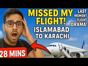 Last Moment Flight Drama! Islamabad to Karachi Full Travel Vlog ✈️😱
