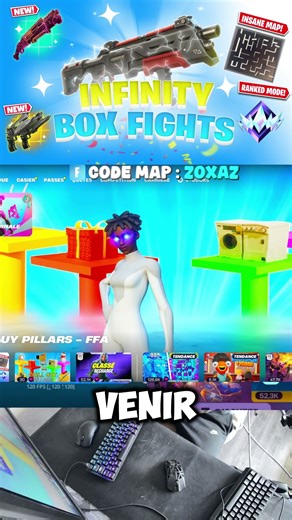 #fortnite #boxfight #clipfortnite BEST MAP FOR CLIP infinity box figth 1463-6226-7390