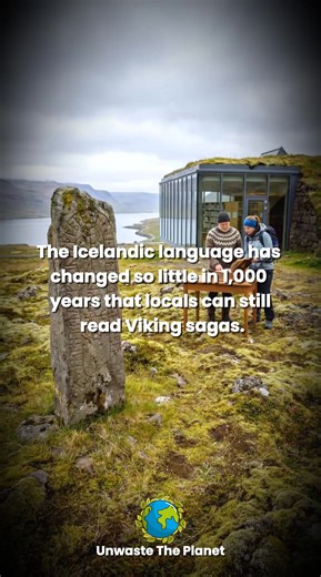 Icelandic is one of the rare languages that has remained almost unchanged for more than 1,000 years. Remarkably, people in Iceland today can still read the original Viking sagas without needing a translation. This linguistic continuity preserves a direct connection to the nation’s medieval past and its rich cultural heritage. Sources: Árni Magnússon Institute for Icelandic Studies, University of Iceland, UNESCO. #IcelandicLanguage #VikingHeritage #CulturalPreservation #LanguageContinuity #fblife