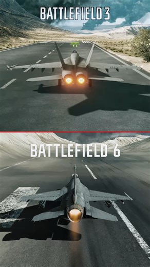Battlefield 3 Vs Battlefield 6: Fighter Jet Comparison! #gaming #battlefield6 #bf3 #shorts