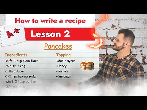 How to Write a Recipe - Lesson 2 - Awesome English