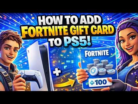 PS5: How to Redeem a Fortnite Gift Card (V Bucks Code)