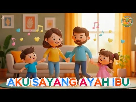 AKU SAYANG AYAH IBU 💛 | Lagu Anak Ceria Tentang Keluarga