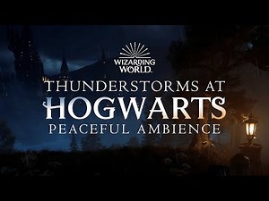 Harry Potter | ⛈️ Hogwarts Peaceful Ambience, Thunderstorms, No Mid-roll Ads