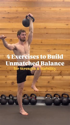 Jeremy | Functional Workouts & Fitness Tips on Instagram: "Weak points in the body show up as pain and problems. Training your balance will not only expose those weak points but also help improve and strengthen them. A couple of ways to make most exercises help your balance is by: ✔️ Taking them to a single-leg stance ✔️ Adding overhead or offset loads ✔️ Slowing down the tempo to challenge control *Side note: If you haven’t tried the crane press before, I highly recommend trying it. It’s simple