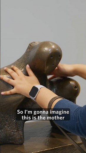 What does it feel like to touch Henry Moore's sculpture?