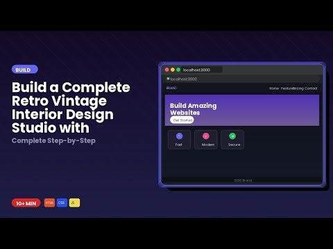 🌟 Master Retro Web Design - Full Studio Build