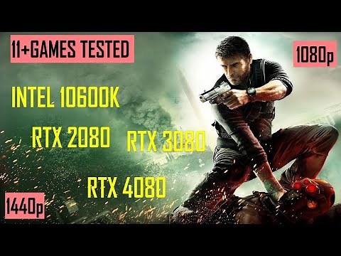 RTX 4080 vs 3080 vs 2080 Gaming benchmark Intel i5 10600k