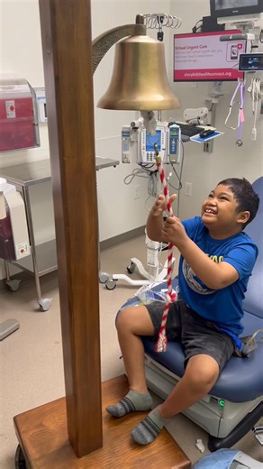Nathan got to ring THE bell yesterday after his PET scan officially showed NO sign of PTLD! He was declared in remission a few months ago, but yesterday, his scans came back impeccable. Truly you are cancer free Nathan! Anak… you may not fully understand how incredibly special this moment was… even if it happened on a whim, and you wanted it as quiet as possible with just me and your brilliant oncologist there. But I am so, so proud of you. You know Nathan, not all cancer patients get to ring th