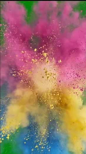 Holi Color Splash Green Screen Effect | Free Download | No Copyright