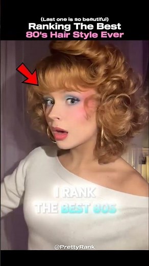 Ranking the BEST 80’s Hairstyles Ever 💇‍♀️🔥 #hairstyle #shorts #usa
