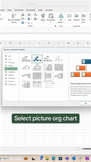 How to create a picture org chart in Excel 📸