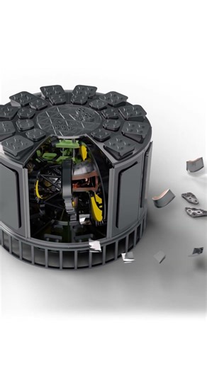 How Helios Comes Apart for Maintenance⚡(3D Animation) #nuclearfusion