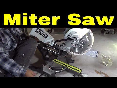 Ryobi 10 Inch Miter Saw-Unboxing And Setup