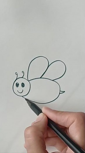 How to draw bee easily for kids#bee drawing for beginners#bee drawing step by step