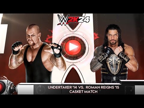 WWE 2k24 - Undertaker '14 vs Roman Reigns '15: Casket Match at Wrestlemania 31