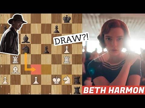 Beth Harmon misses a draw against Benny Watts! | Queen's Gambit |