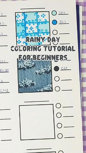 Learn how to bring rainy day vibes to life with this easy coloring tutorial! 🌧️🎨 Perfect for beginners—just grab your markers and let’s create some cozy rain magic. ✨💙 #coloringtutorial #coloringforfun #colorwithme #adultcoloringbook #coloringtips #cozycoloring