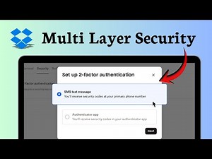 How to set up two factor authentication on Dropbox
