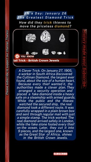 The Fake Diamond Trick That Fooled Every Thief | Cullinan Diamond