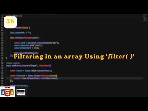 Building an Array Filter Using JavaScript | Exploring JavaScript Day 36 | ‪@ScratchStart00‬