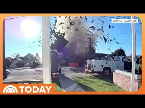 California House Explodes After Construction Crew Hits Gas Line