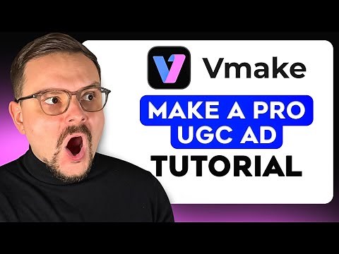 Vmake AI Tutorial - 2026 | How to Make a Professional UGC Ad in 5 Minutes (No Filming, No Editing)