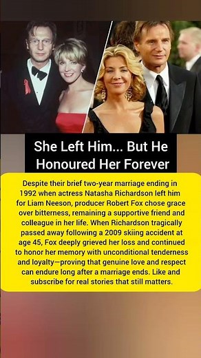Natasha Richardson's Tragic Story and Her Ex's Lasting Respect