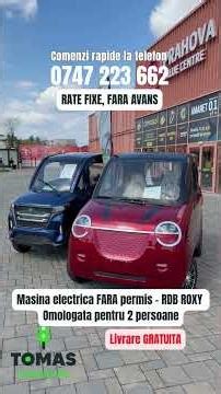 Masina electrica FARA permis_RDB ROXY_omologata pentru 2 persoane