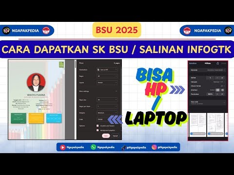 CARA DOWNLOAD SK PENERIMA BSU / SALINAN INFOGTK UNTUK AKTIVASI REKENING BSU
