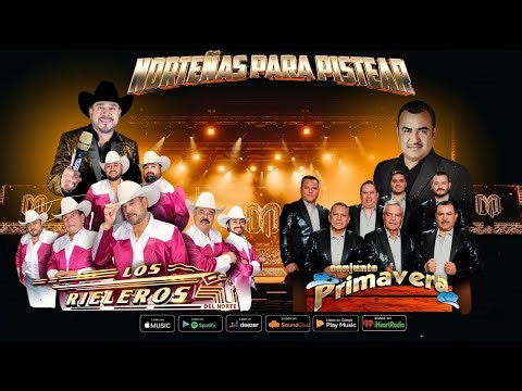 Los Rieleros del Norte y Conjunto Primavera 🤠 Norteñas Viejitas Inolvidables 30 Éxitos Clásicos Le