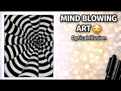 Mind Blowing Optical Illusion Art 😳 | Oddly Satisfying Pattern Drawing | Easy Zentangle Doodle