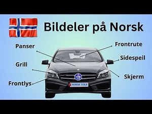 Learn names of car parts in Norwegian | Norwegian vocabulary