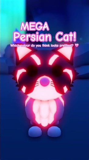 Which colour looks nice on the mega persian cat? 🩷 #adoptme