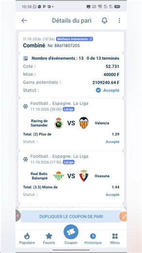 Pronostic foot aujourd'hui | pronostic foot du jour| coupon du jour #football #1xbet