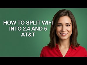 How to Split Wifi Into 2.4 and 5 At&t - AshleyHowTo