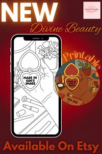 Christian Printable Coloring Page – Made in God’s Image – Bible Verse Art for Girls - Etsy Australia