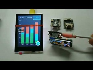 m5stack atom lite + 2 lcds