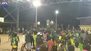 3K views · 83 reactions | Epic scenes in Galiwinku tonight as the premiership cup is raised by victorious St Mary's players after they won the Elcho Island Footy Grand Final with a goal in overtime! Romeo Munyarryun was the player who kicked the goal after the Saints fought back against Bombers in a three goal to one final quarter #remotefooty #territoryfooty | AFL Northern Territory | Facebook