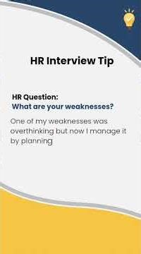 Most difficult question to answer in an interview!