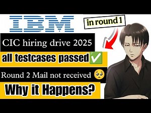 IBM CIC 2025: Solved 2 Coding Questions But No Mail? Real Reasons Explained! #india #ibm #feed