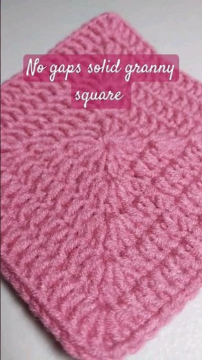 How to crochet Solid granny square (no gaps) #easycrochet #grannysquare #shorts #crochet
